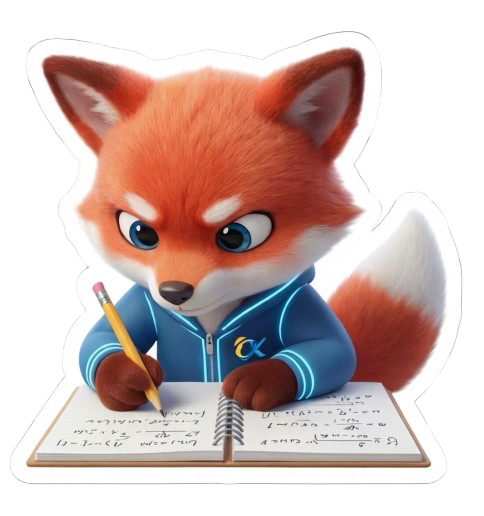 Cáo Alpha đang luyện viết bài giải